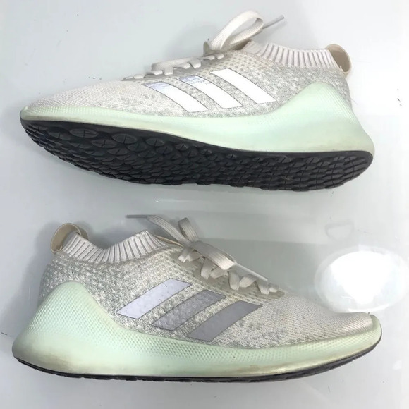 Adidas PureBounce‎ Cloud White Mint Athletic Running Shoes Size 7 - Picture 6 of 13